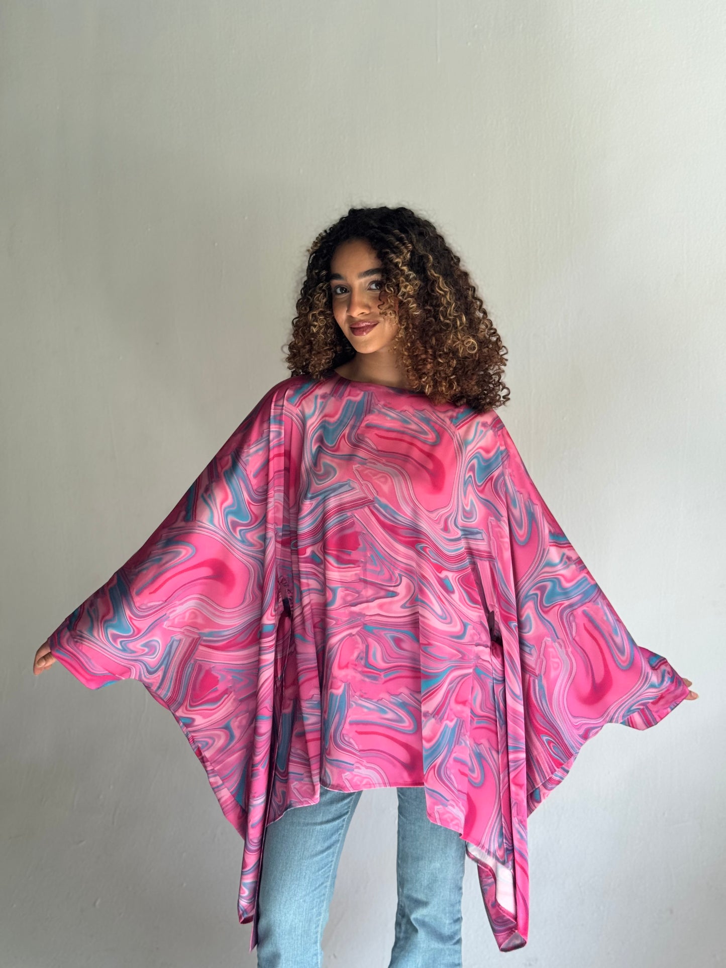 Multi-Way Satin Blouse