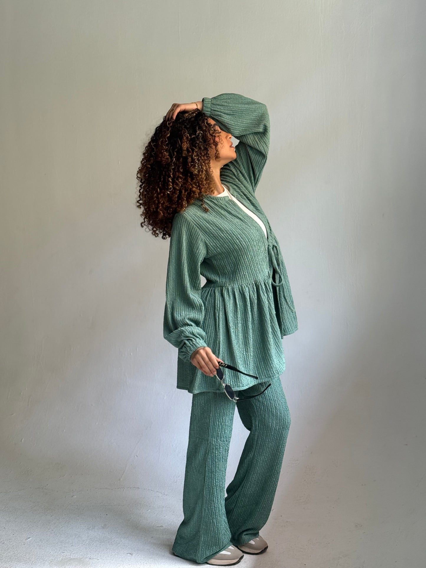 Textured Ease Set in Mint
