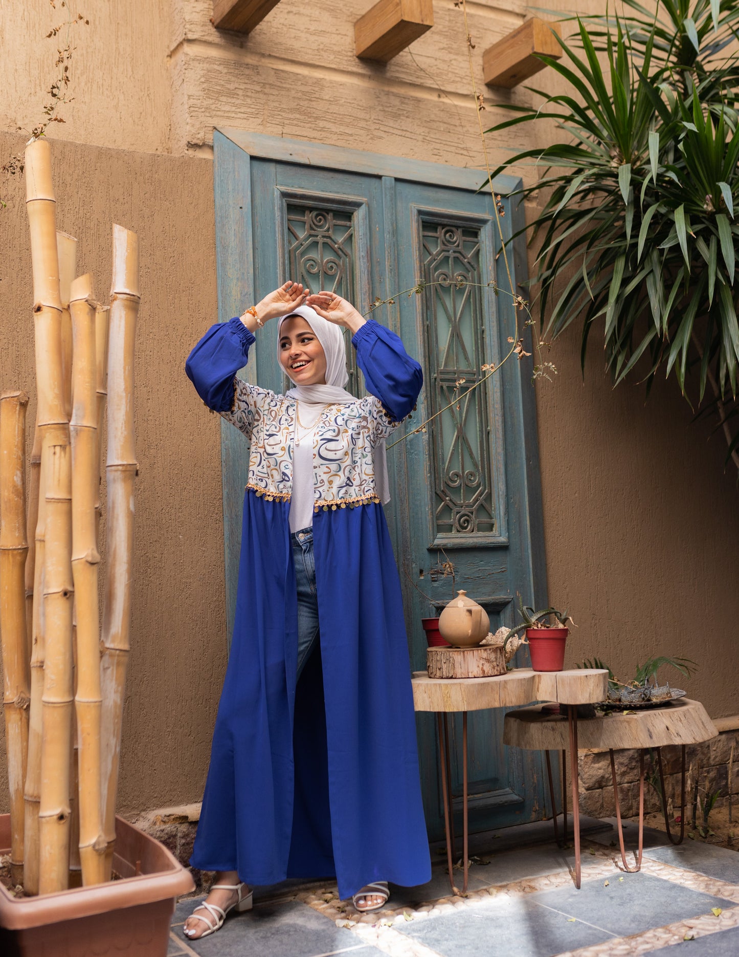 Coined Arabic Calligraphy Abaya