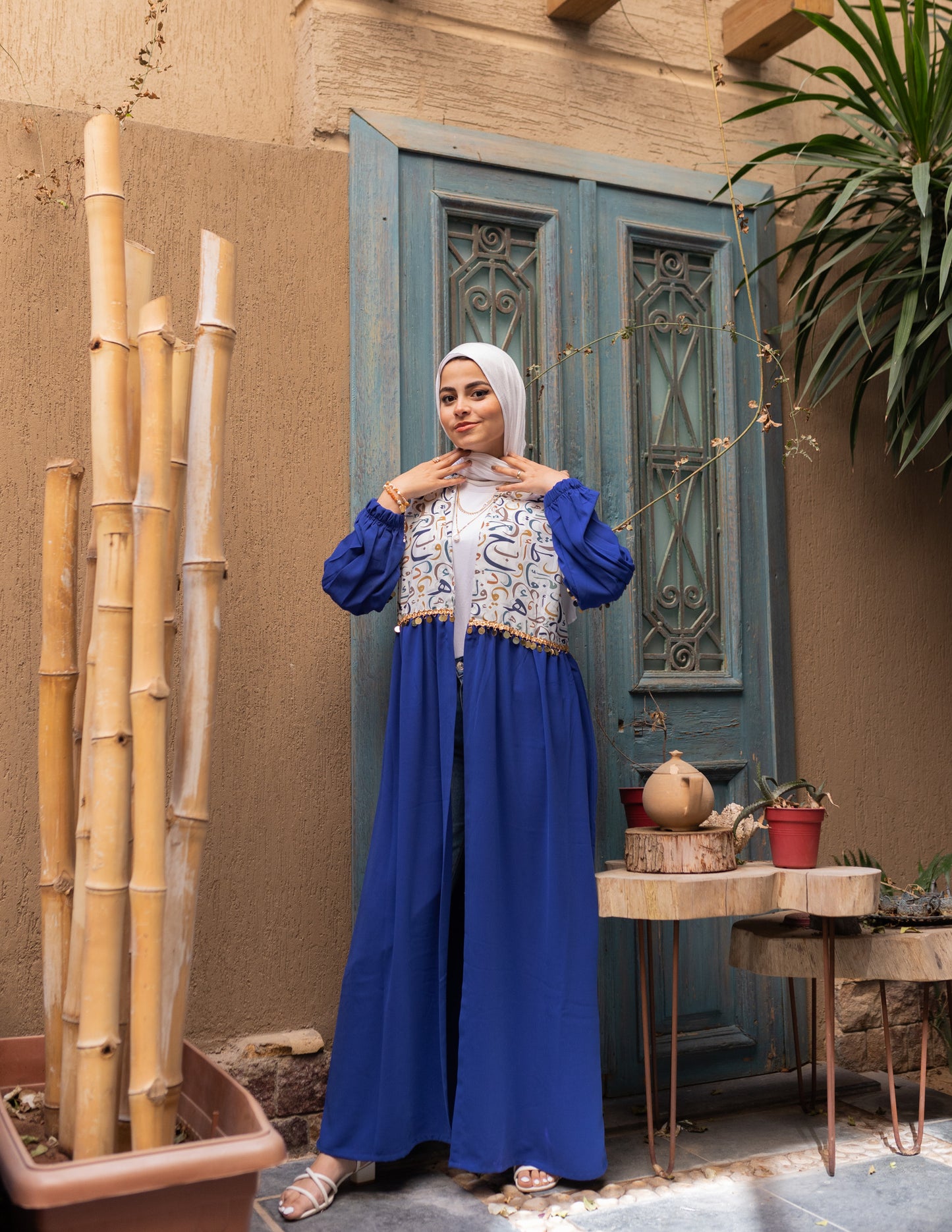 Coined Arabic Calligraphy Abaya