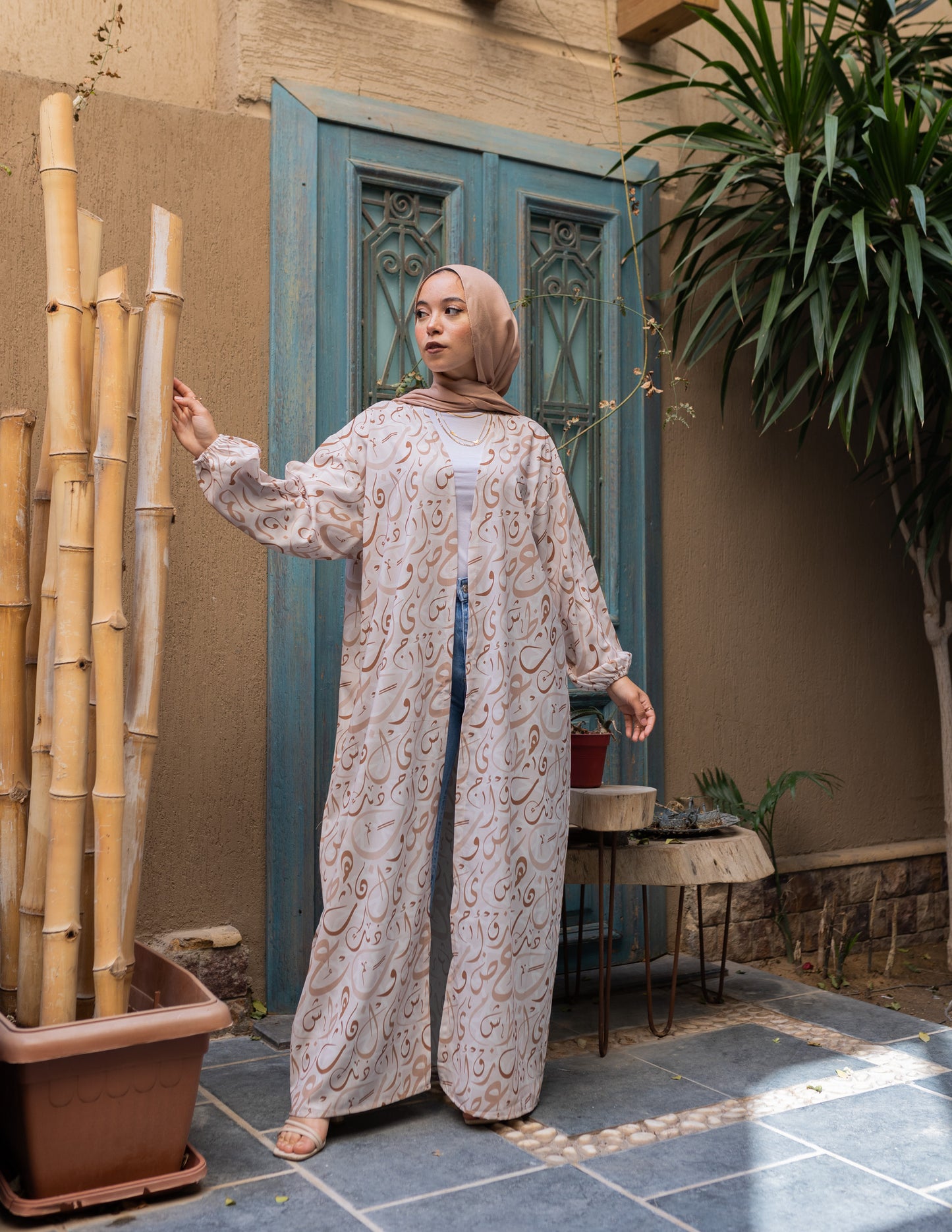 All over printed Abaya