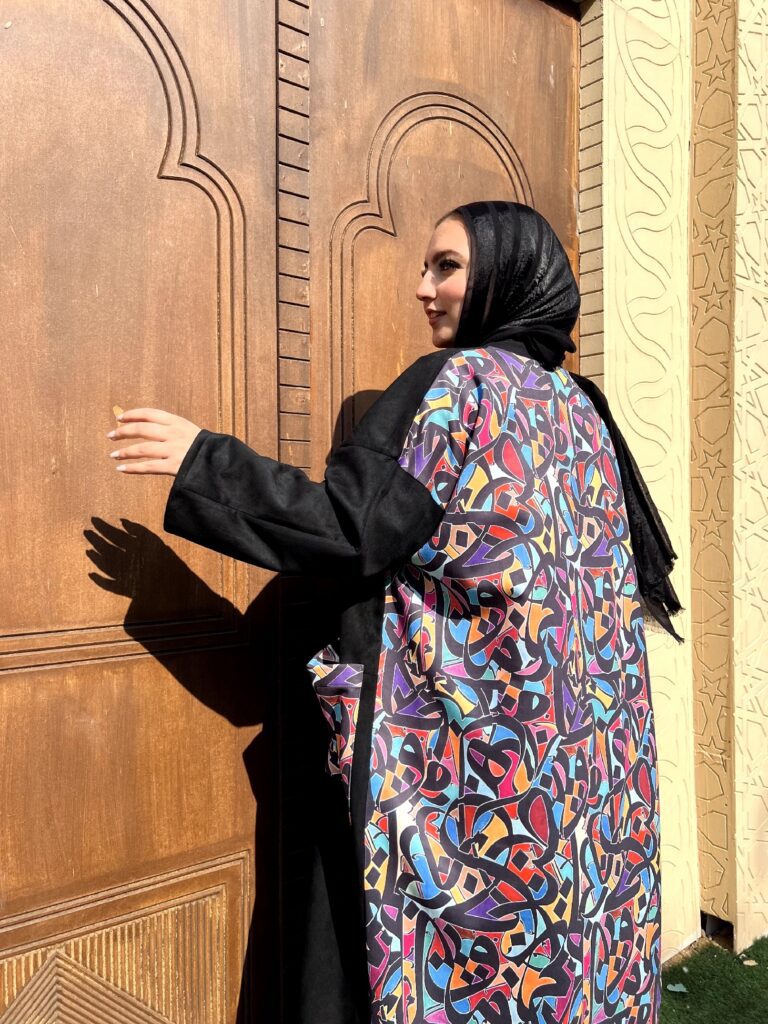 Arabic Calligraphy Back Print Kaftan