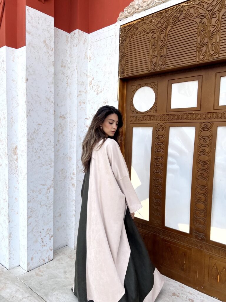 Twin Shade Beige x Olive Kaftan