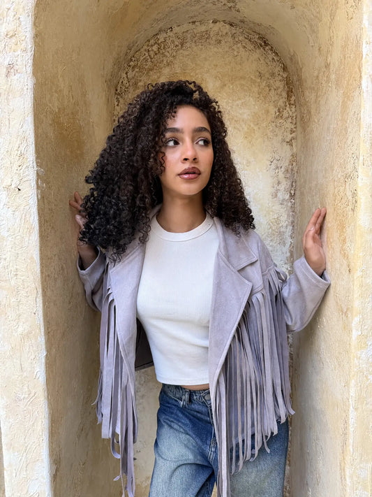 Cowgirl Cropped Suede Jacket