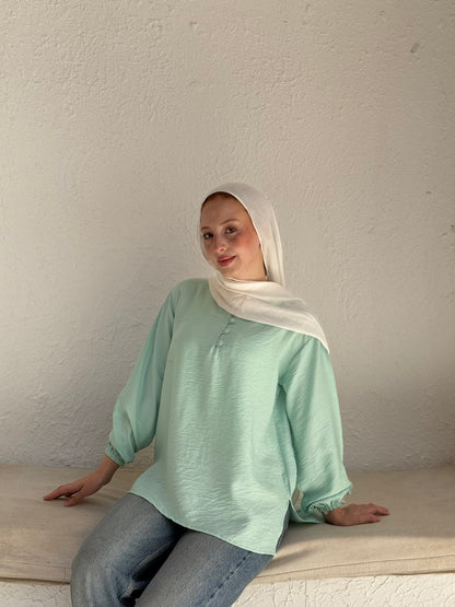 Linen Long Sleeves Top