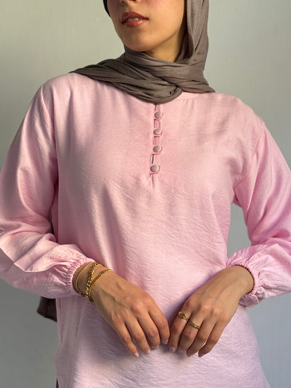 Linen Long Sleeves Top