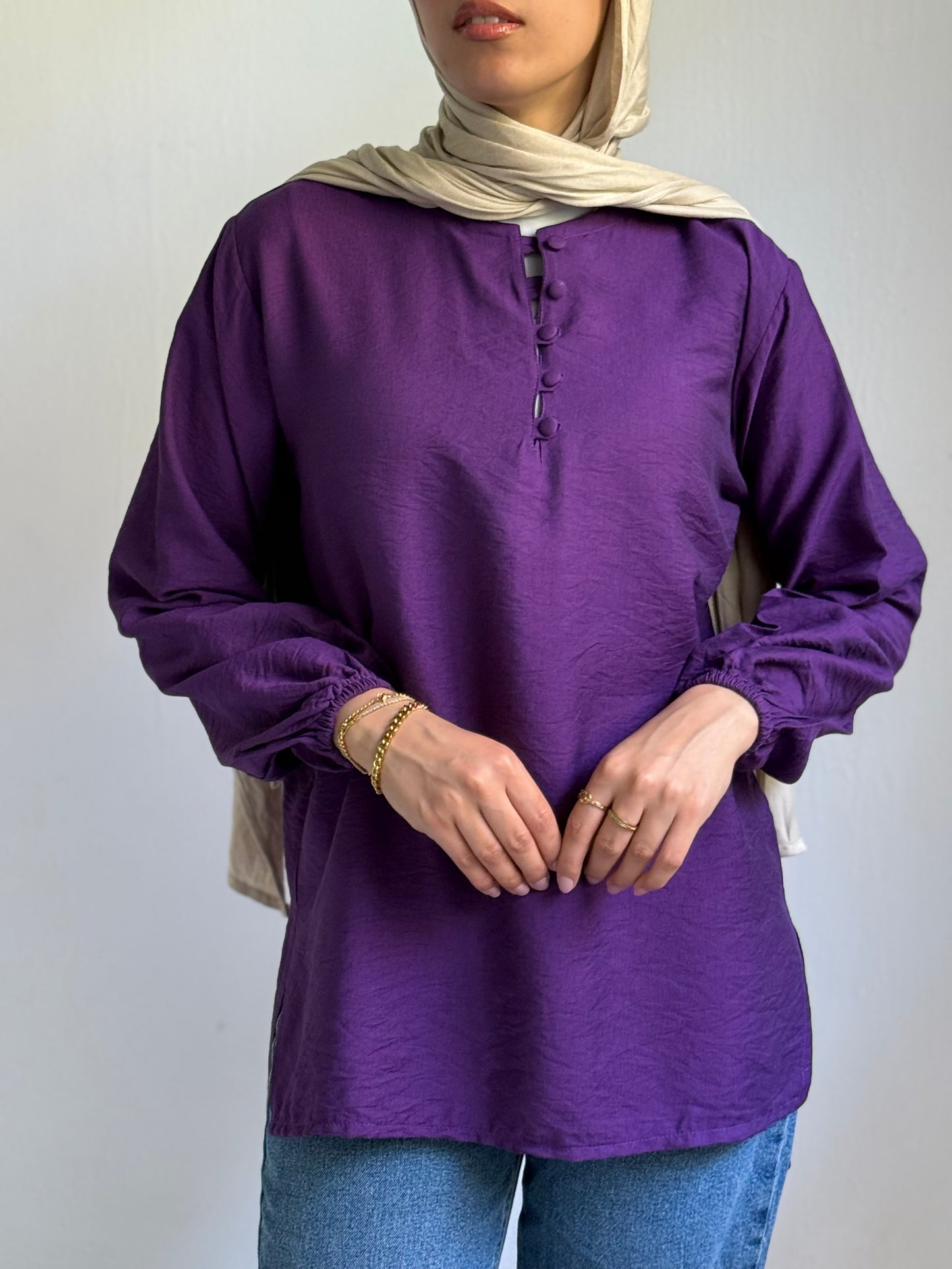 Linen Long Sleeves Top
