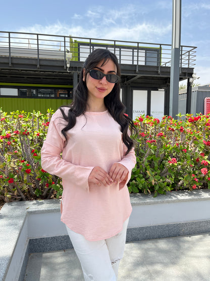 Linen Cuff Top