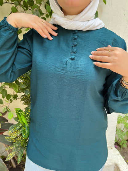 Linen Long Sleeves Top
