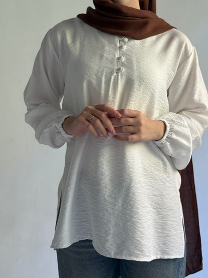 Linen Long Sleeves Top