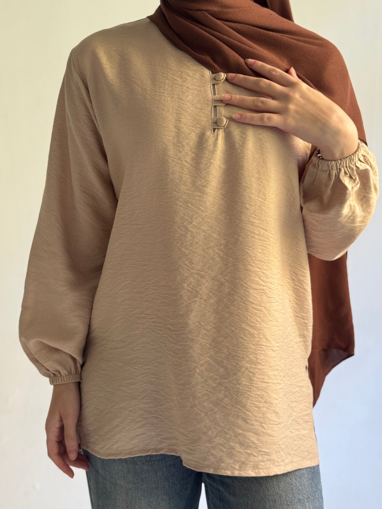 Linen Long Sleeves Top