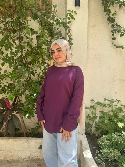 Linen Cuff Top