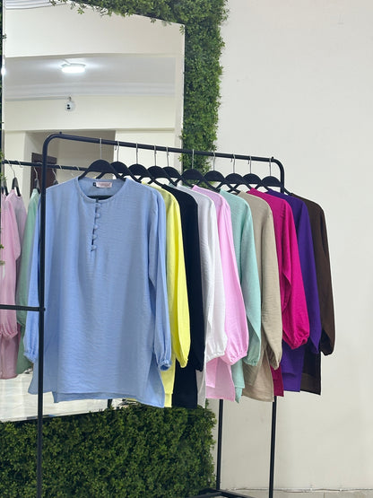 Linen Long Sleeves Top