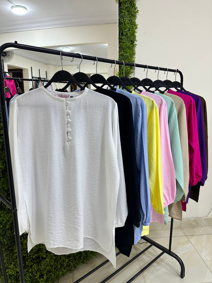 Linen Long Sleeves Top