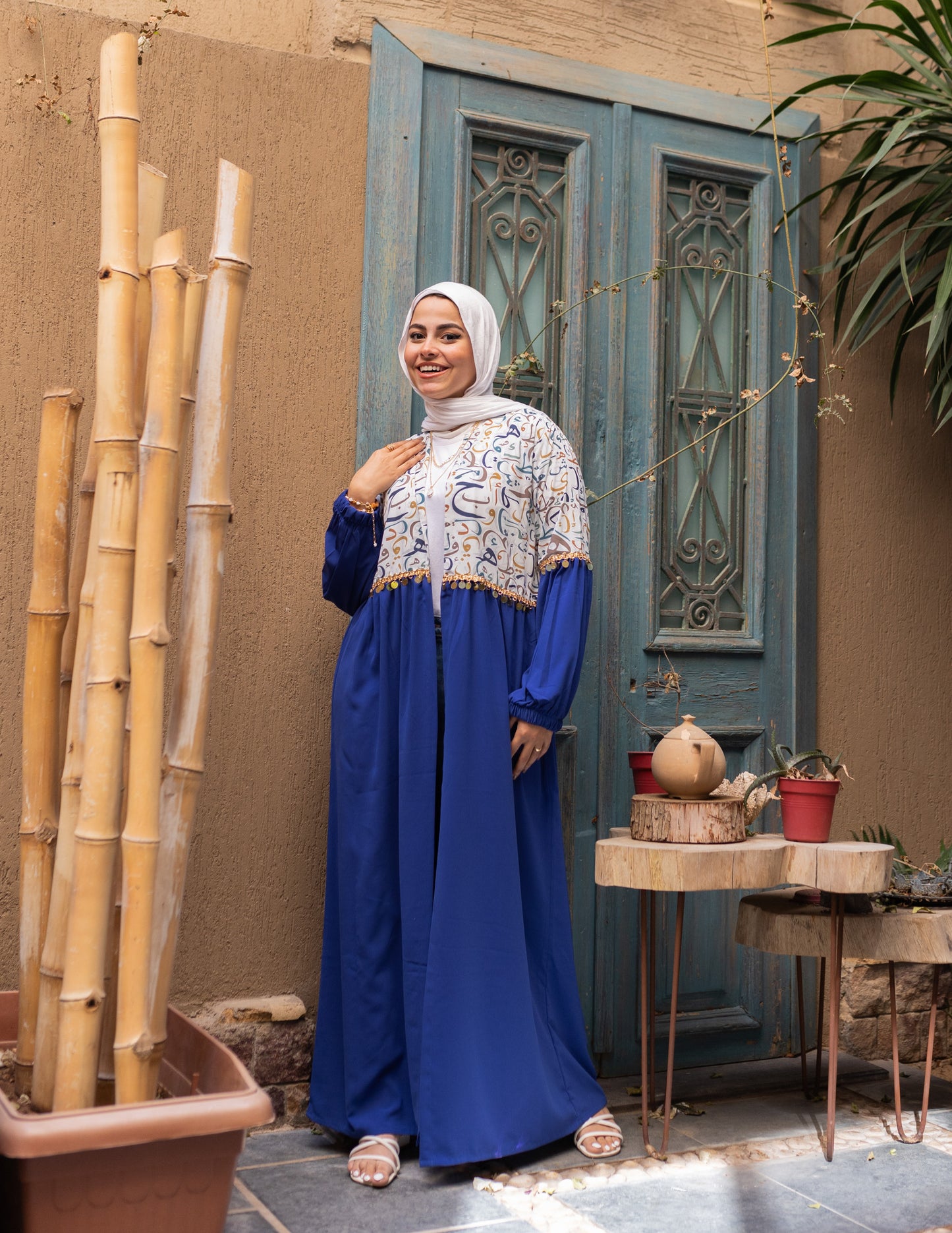 Coined Arabic Calligraphy Abaya