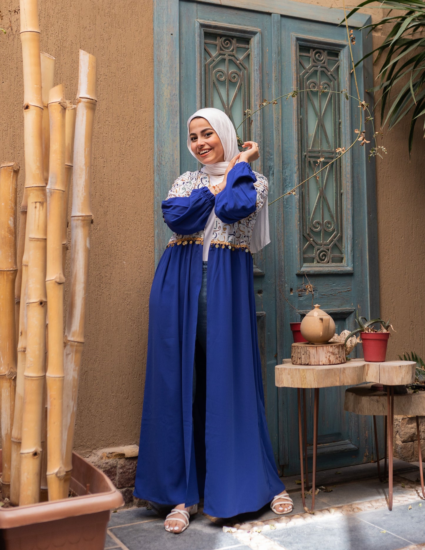 Coined Arabic Calligraphy Abaya