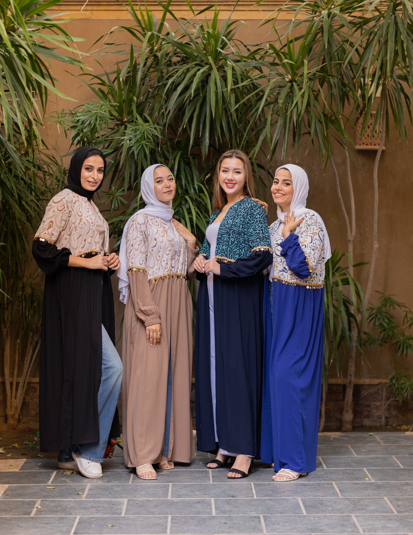 Coined Arabic Calligraphy Abaya