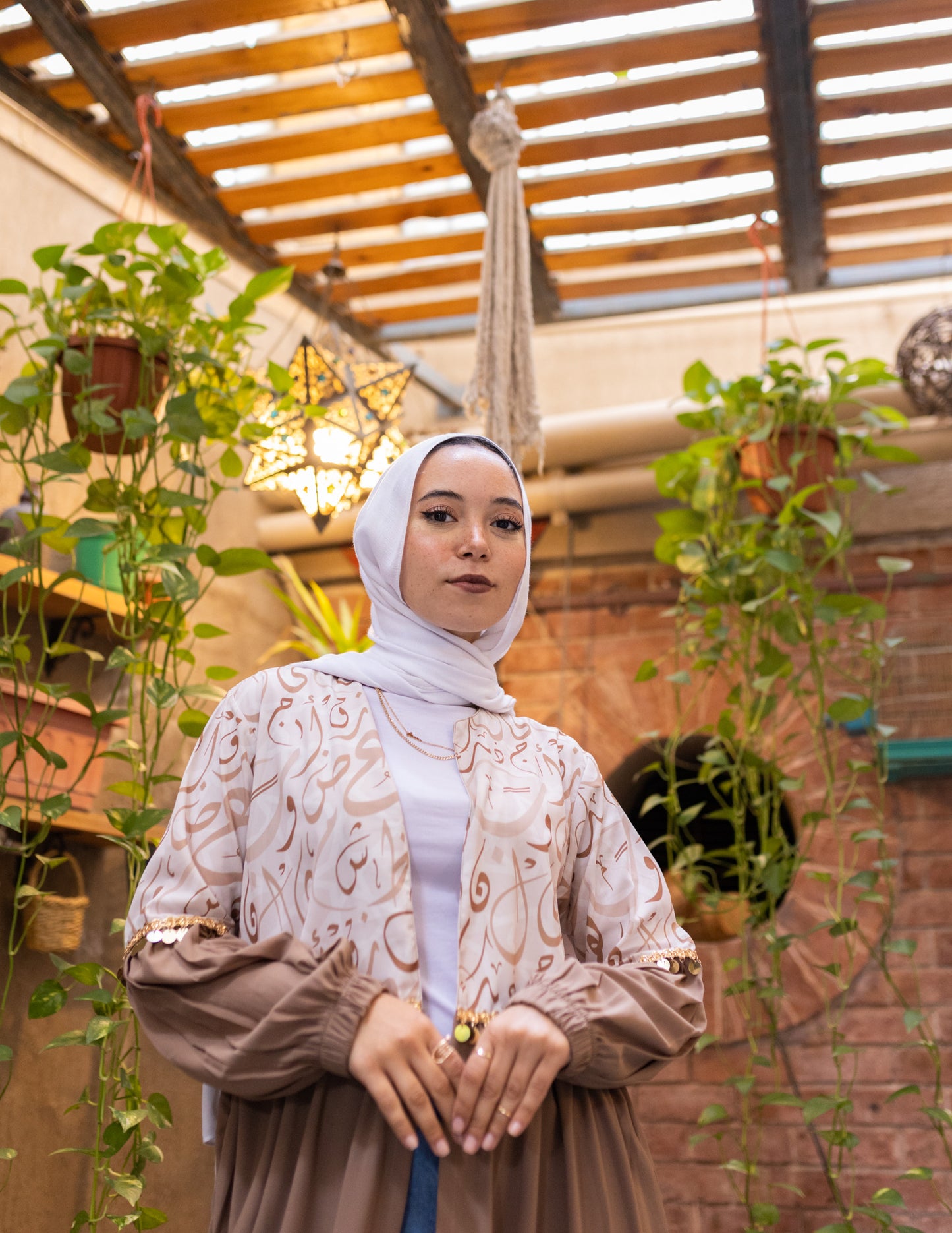 Coined Arabic Calligraphy Abaya
