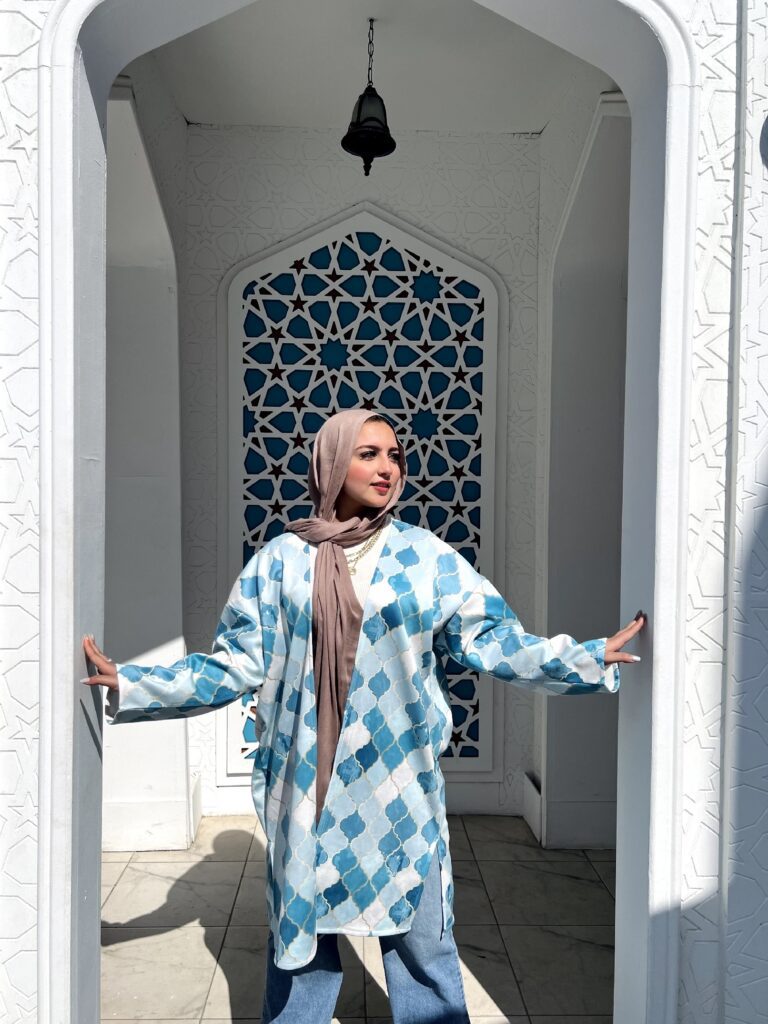 Baby Blue Ramadan Kimono