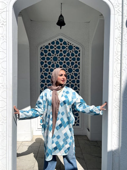 Baby Blue Ramadan Kimono